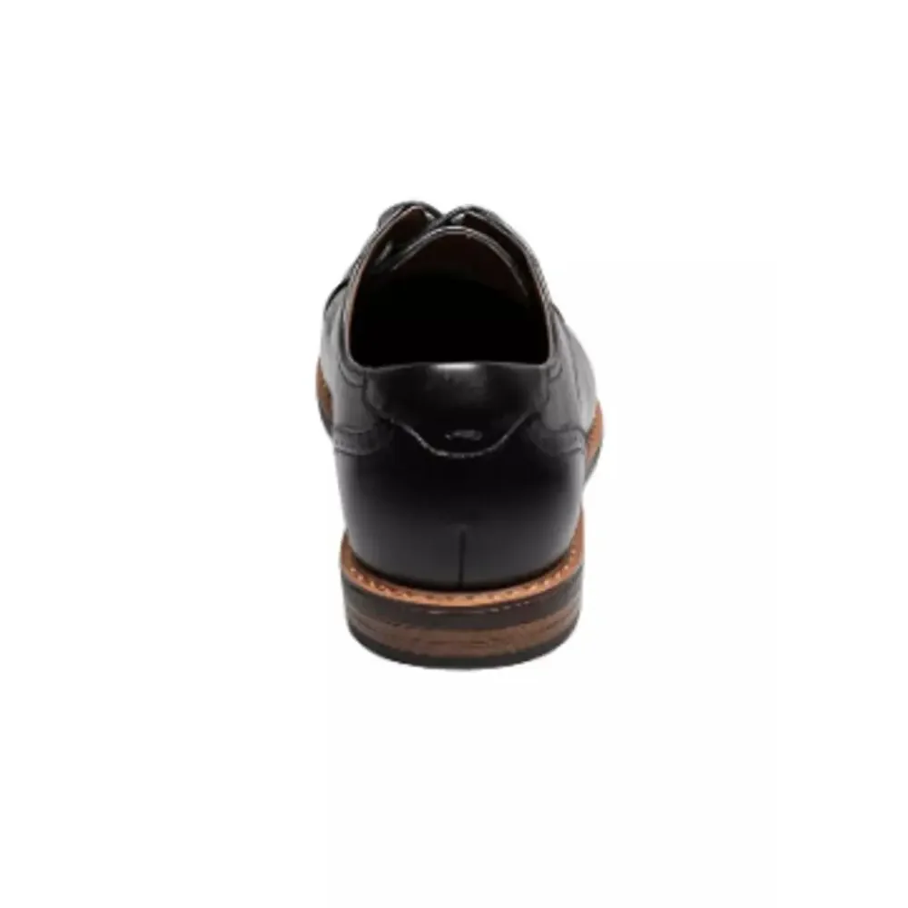 Nunn Bush Men's Black Faux leather Royce Cap Toe Oxford Shoes Size 10.5M